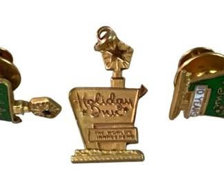 212 - Gold Filled Holiday Inn Items plus pendant