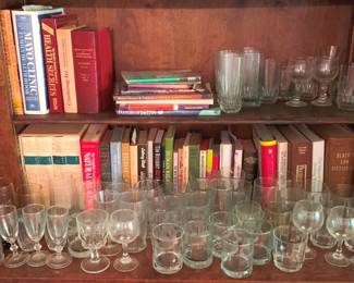 154 - Assorted Books & Glassware