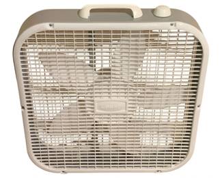 313 - Lasko Box Fan - 20.5 x 22 x 4 (Description): Used as is electric/electronic/mechanical item. No guarantee all components, untested