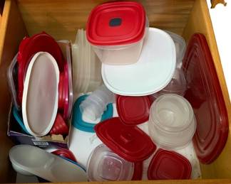199 - Drawer lot of Food Storage Items