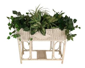 116 - Wicker Planter - 30 x 12 x 29