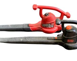 22 - 2 Electric Leaf Blowers (Description): Used as is electric/electronic/mechanical item. No guarantee all components, untested