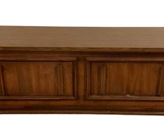 353 - Mid Century 2-Drawer Console / Dresser (Description): 19 x 25 x 72