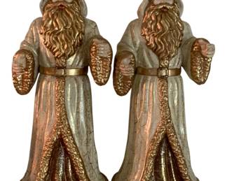 135 - 2 Santa Figures - 15" tall