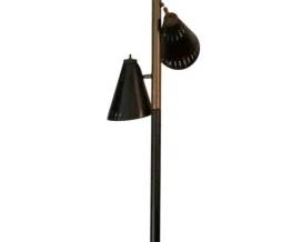 183 - Mid Century Standing Floor Lamp - 96" tall (Description): Used as is electric/electronic/mechanical item. No guarantee all components, untested
