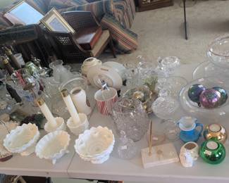 Many glass & Crystal items