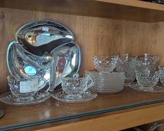 American Fostoria, MCM stainless serving platter