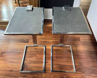 Restoration Hardware Franz Shagreen drink tables