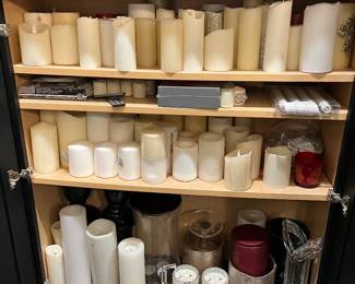 loads of faux candles