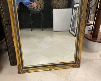 Heavy gold frame mirror – 29 x 35