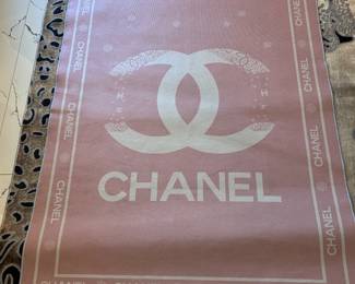 Pink area rug