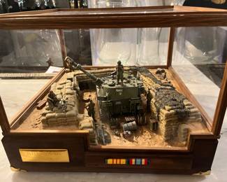 Military model diorama