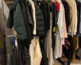 just a sample of the loads of clothes, coats, accessories this sale will have