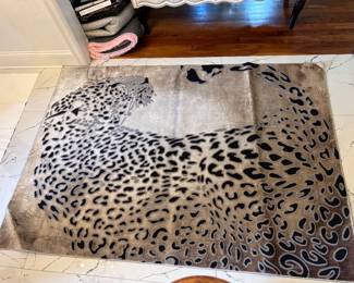 Animal print rug