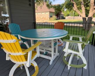 Berlin Gardens Plywood Patio set
