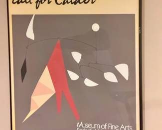 1984 exhibition poster celebrating the 50th anniversary of the Museum of Fine Arts in Springfield, M