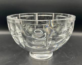 Orrefors Thousand Windows Signed Crystal 7” Round Bowl
