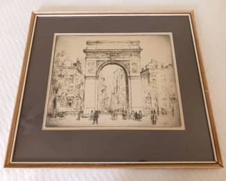 Etching by Bror Julius Olsson Norfeldt