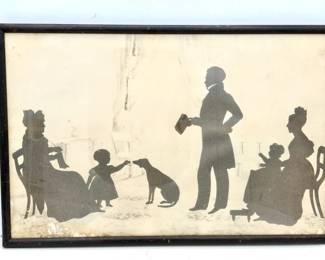 Vintage Framed Silhouette