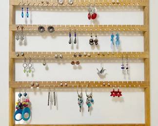 (26) Pairs of Earrings — Rhinestones, Dangles, Studs