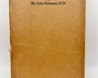 1919 Hardback Book “The War and Preaching” by John Kelman