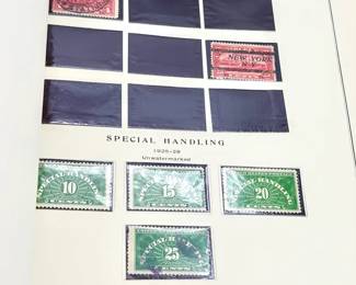 1958 edition of Scott's National Postage Stamp Album Partially Filled