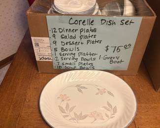 Vintage corelle dish set from the 1990’s  $75
