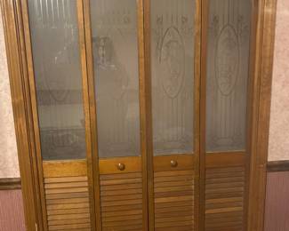 Glass Bifold doors $25