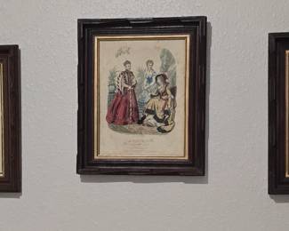 Set of 3 Vintage Pictures 