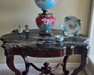 Renaissance Revival walnut table