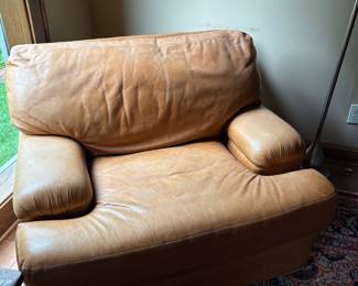 Leather chair (has matching couch, ottoman, loveseat)