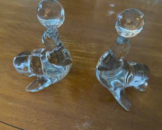 Vintage Seal Bookends