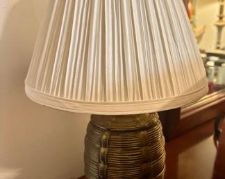 Pair of Small Brass Lamps