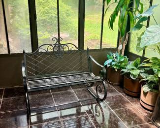 Wrought Iron Glider