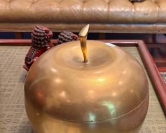 Brass Apple Container