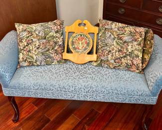 Small Settee and Army Clock
