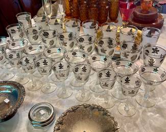 Libbey Silver Leaf Glassware