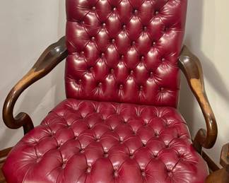 Pair of Ethan Allen Leather Chairs