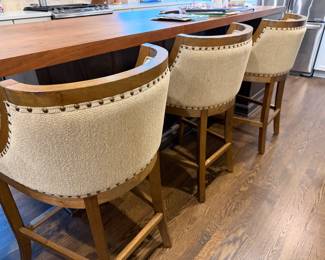 Upholstered bar stools