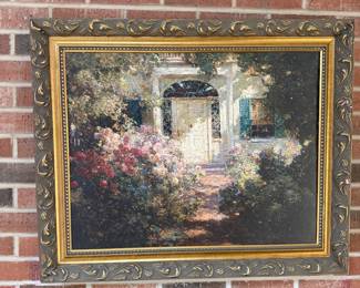 Framed print "Doorway & Garden"