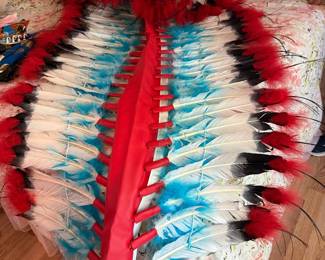 Feathered headdress