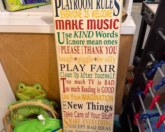 Playroom toys