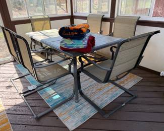 patio table with 6 chairs