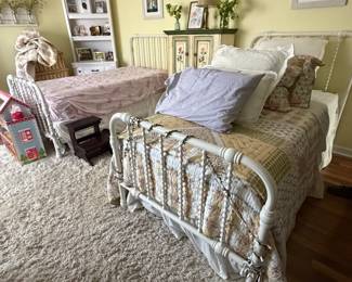 Antique twin beds