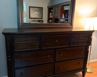 Dresser with mirror