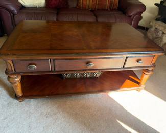 coffee table with drawers