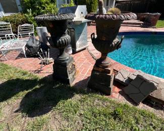 Cast Iron Urns & Stands