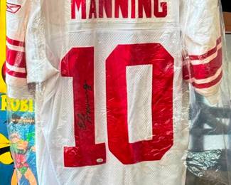 Signed Eli Manning Jersey