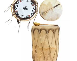 Native American Cochiti and Frame Drums
