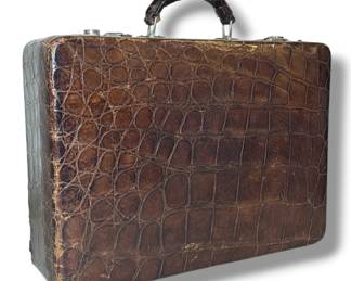 Vintage Alligator Leather Briefcase